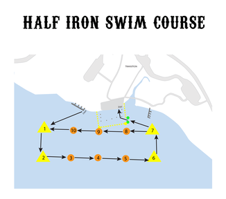 Swim Course Best in the West Triathlon Festival Half Iron